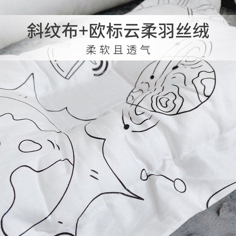3-12宝宝枕婴儿枕头云柔长方小枕头柔软可洗无荧光多花色包邮