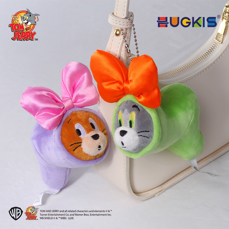 华纳正版IP授权  猫和老鼠钻袋形钥匙扣公仔