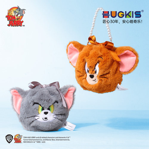 HUGKIS毛绒束口袋包包PP棉