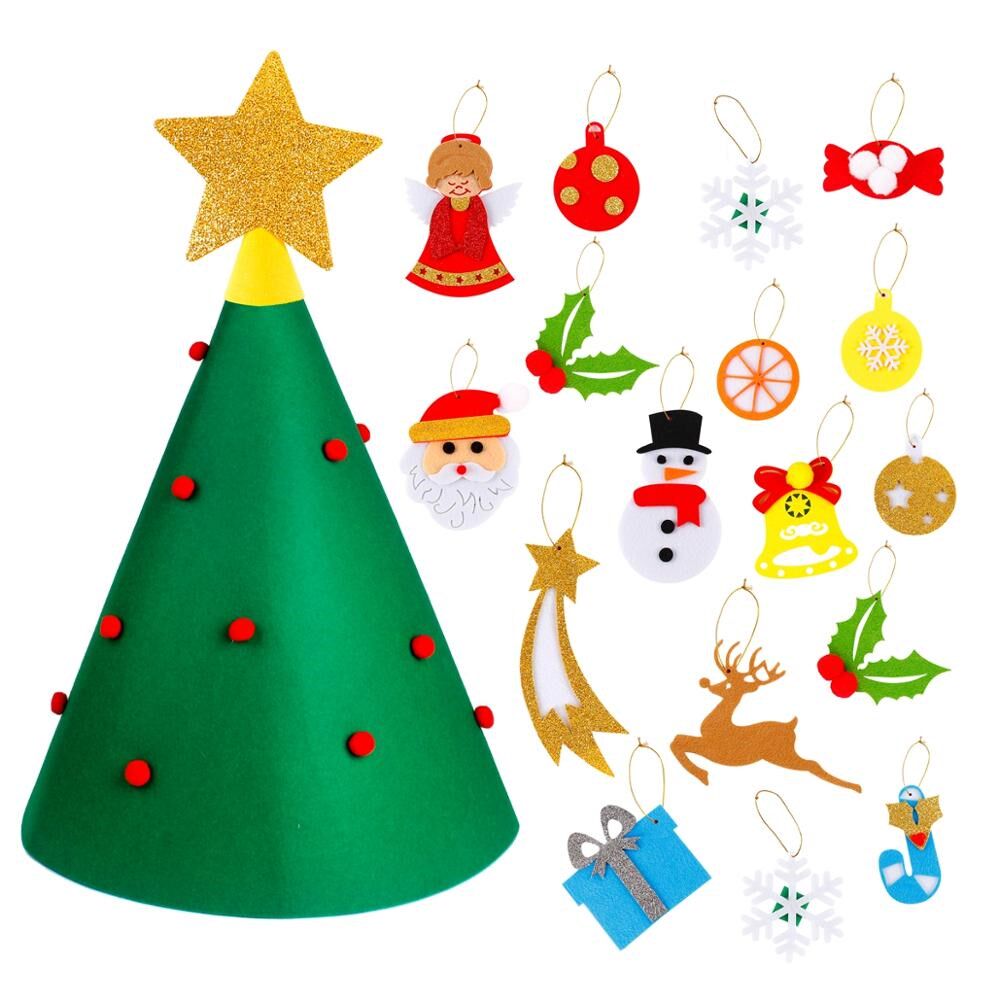 qifu 3d diy felt christmas tree christmas decorations for ho