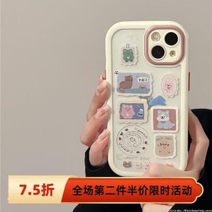 创意可爱华为mate70防摔pura70全包镜头女款 可爱相框动物适用iPhone16promax手机壳小米15个性 oppovivo荣耀