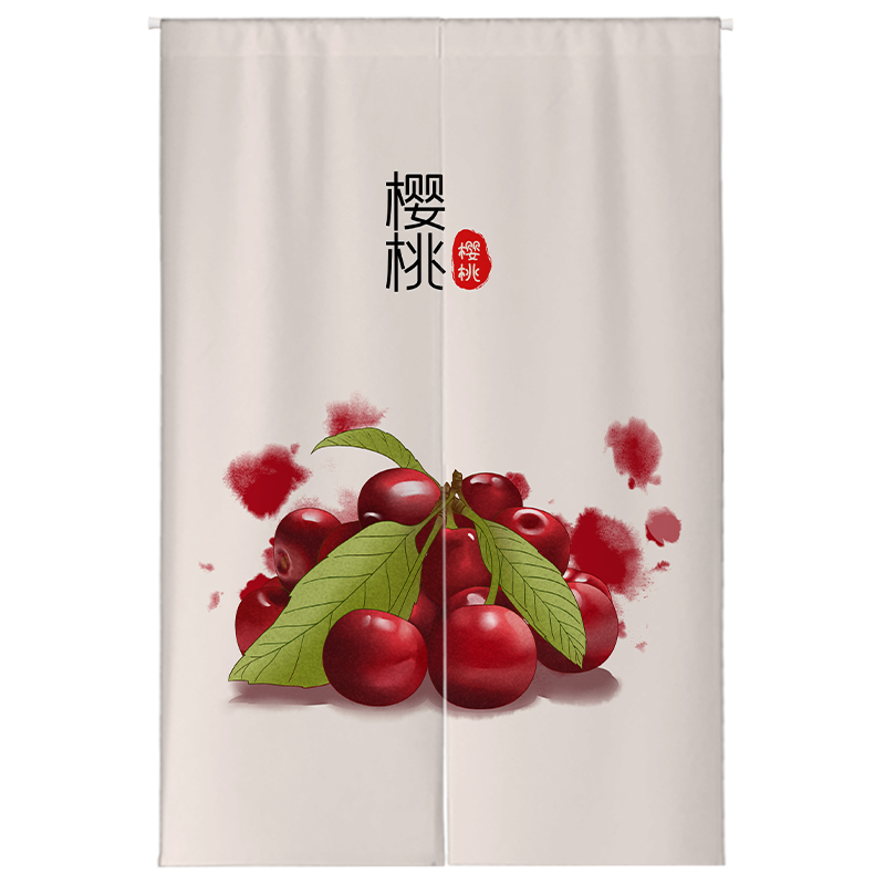 新款挂帘子布艺防油烟定制挂帘子