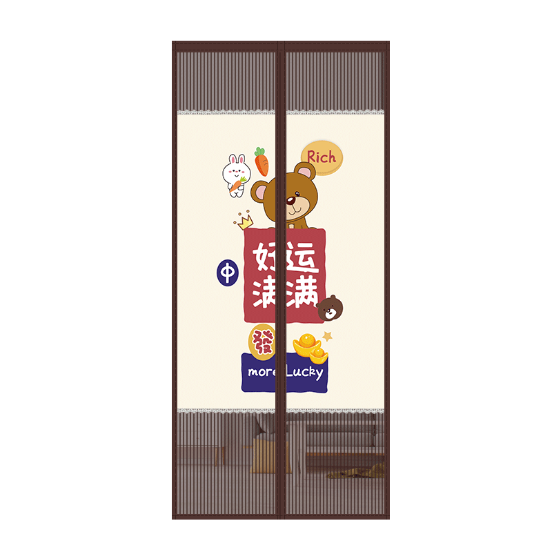 新款防蚊门帘磁性加密魔术贴