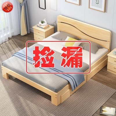 单人床日式双人床新款米床简约一2020年二床现代榻榻米落地落地床