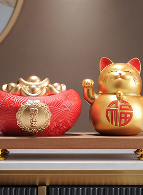 树脂新中式玄关办公室装饰摆件