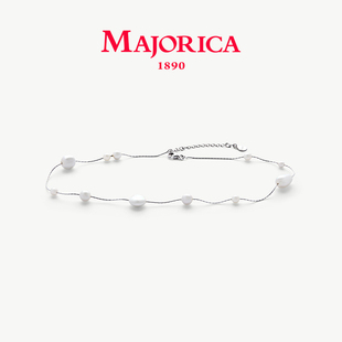 MAJORICA美娇丽佳手作珍珠项链轻奢高级感优雅锁骨链