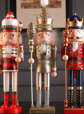 新款0胡桃夹子木偶家居酒店咖啡厅装饰摆件礼品