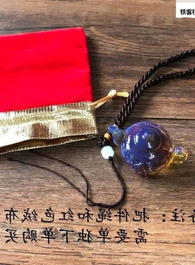 新品二代蜜蜡琥珀荧小把光把把壶手件血黄珀吊坠油蓝珀蜜蜡茶鸡壶