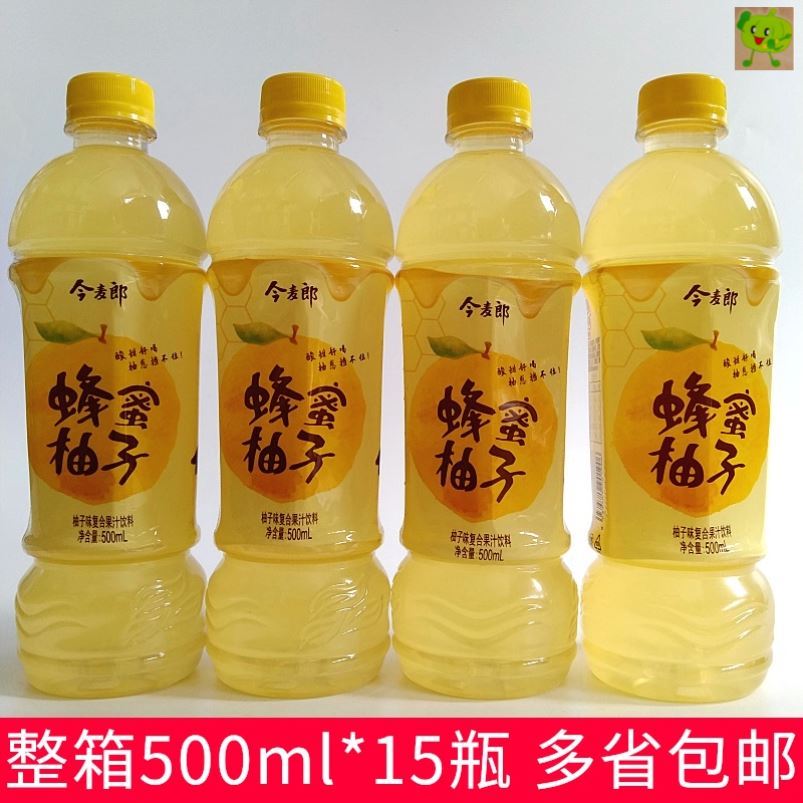 今麦郎蜂蜜柚子果味饮料整箱500ml*15瓶冰糖雪梨红茶绿茶茉莉蜜茶
