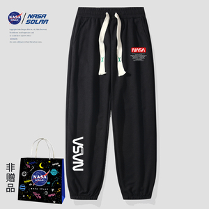 NASA 联名款2022年秋冬新款休闲运动潮牌街头宽松高街束脚卫裤