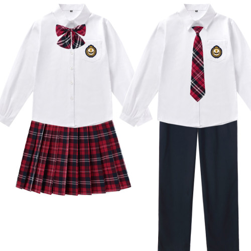 团购有优惠班服男女长袖衬衫套装