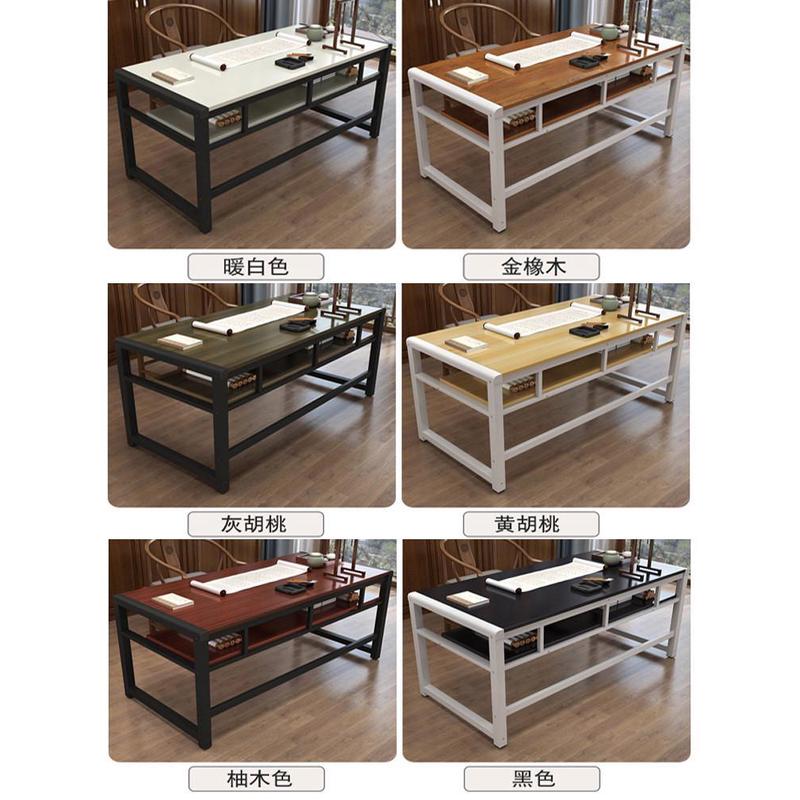 书法桌家用绘画桌写毛笔字书法专用桌双层电脑桌书桌培训桌书画桌