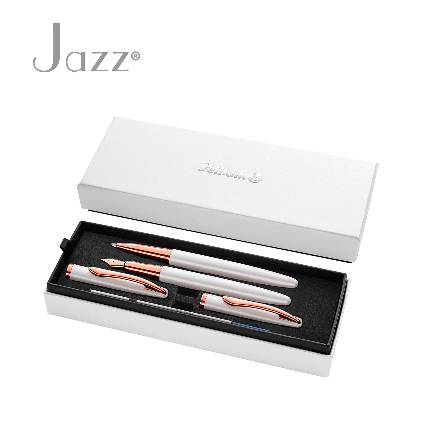 德国Pelikan百利金Jazz Noble Elegance R/P36书写套装钢笔宝珠笔水笔签字笔商务送礼刻字开学毕业礼物