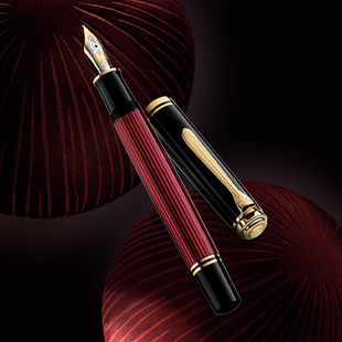 Pelikan百利金Souveran帝王M800BlcakRed黑红色德国制造情人节送女友结婚旗舰店正品