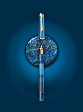 德国Pelikan百利金Classic传统特别版M200 Golden Lapis鎏金青金石钢笔墨水笔礼盒商务送礼练字