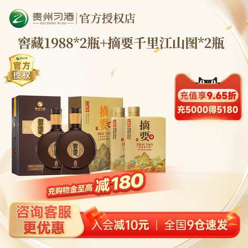 窖藏1988*2瓶+摘要千里江山图*2
