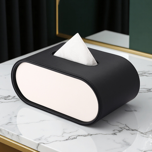 高档纸巾盒客厅轻奢茶几家用民宿餐厅收纳盒简约卧室高级感抽纸盒