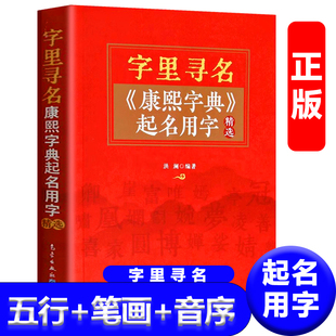 起名用字字里寻名 起名专用字典 起名书籍 五行字鉴 康熙字典 起名字宝宝起名 正版