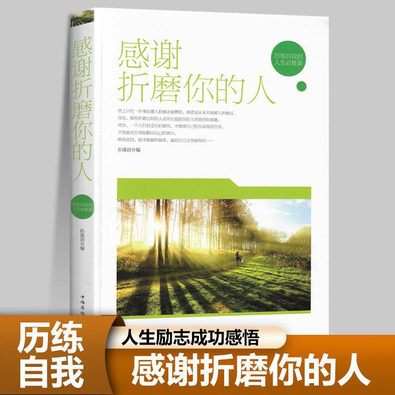 感谢折磨你的人正版10开本大本人生励志感悟书籍成功事业爱情职场生活舍得磨难出人头地咸鱼翻身不抱怨的世界成就自己畅销书