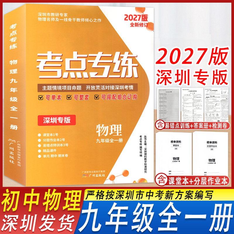 深圳考点专练物理九年级全一册
