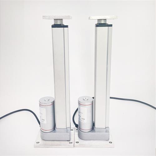 电动推杆平底座平面推杆电机螺纹微型小型电动推杆底座上下平板