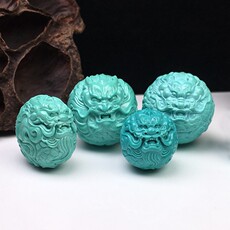 Кистлер 堰京竹山原矿绿松石龙珠散珠配珠鼓珠苏工精雕金刚星月菩提配饰品