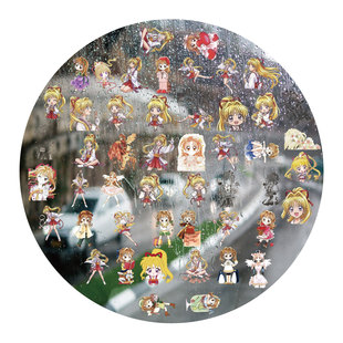 神风怪盗日下部栗UV转印贴动漫电动牙刷防水晶标签手机壳装饰贴纸