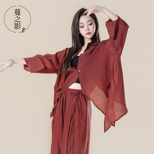 蔓之影现代舞练功服衬衫舞蹈服