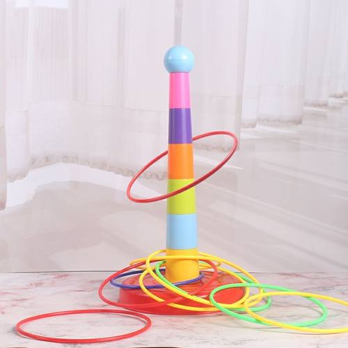 套圈玩具亲子互动游戏投掷套圈塔户外益智休闲幼儿园小孩儿童玩具