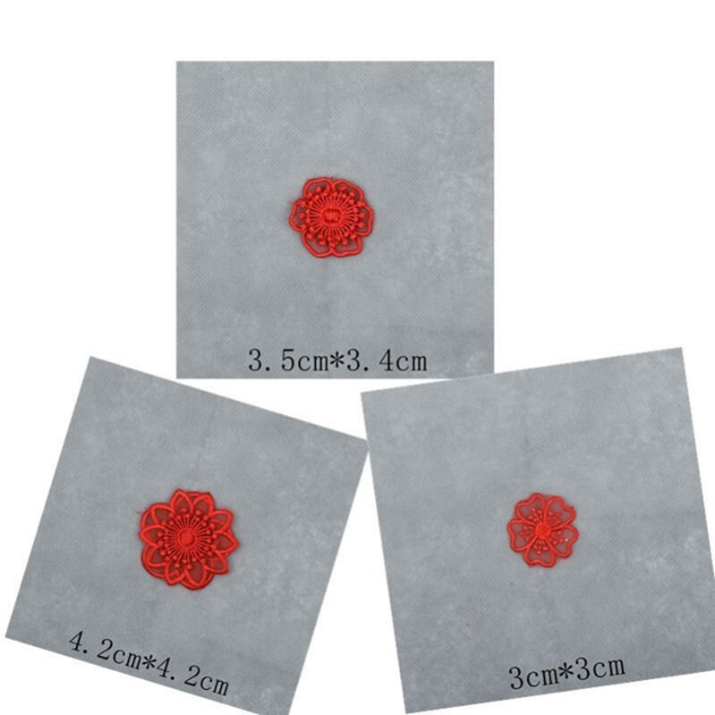 极速Self-adhesive black lacwe flowers prinTt organza cloTth