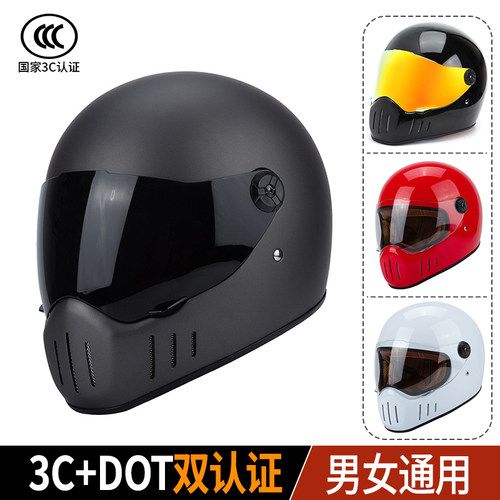 3c认证复古全盔全盔哈雷