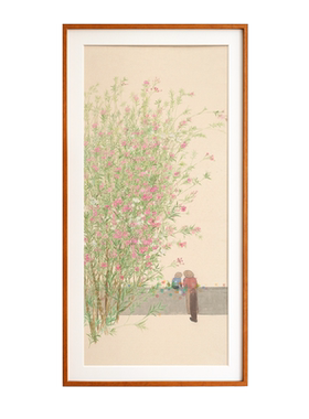 艺术家崔彤作品玄关挂画
