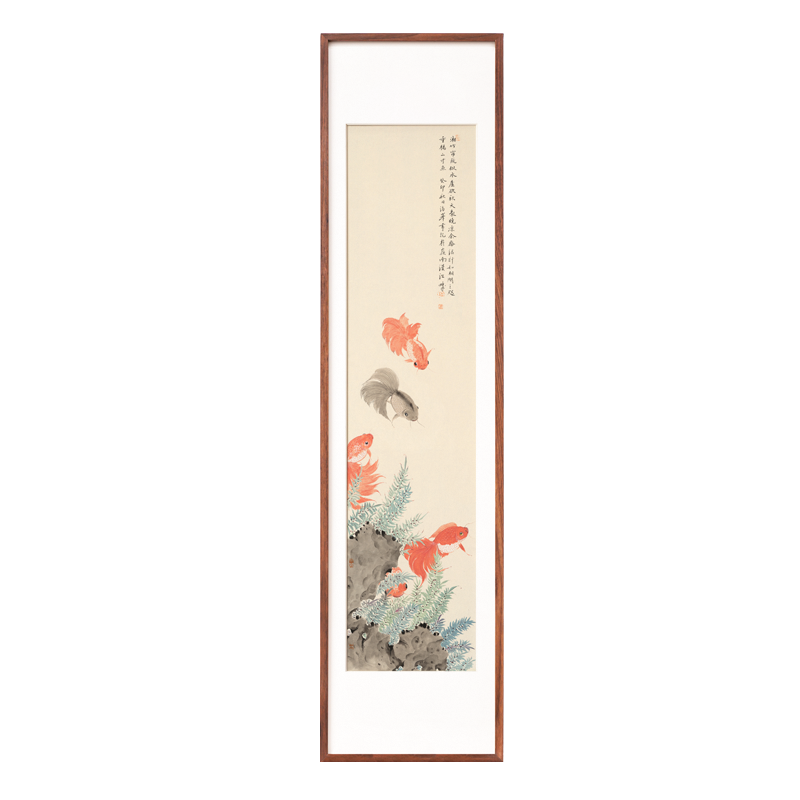 新中式玄关画条屏装饰画