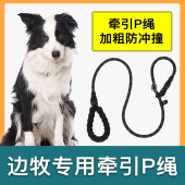 边牧犬专用牵引绳狗狗绳子防爆冲P链遛狗防挣脱大小型犬拴狗绳