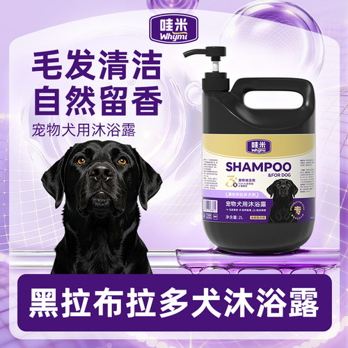 黑拉布拉多犬用沐浴露大桶2L香波浴液毛发清洁去污留香狗狗宠物
