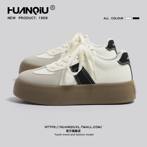 环球官方旗舰店厚底增高德训鞋