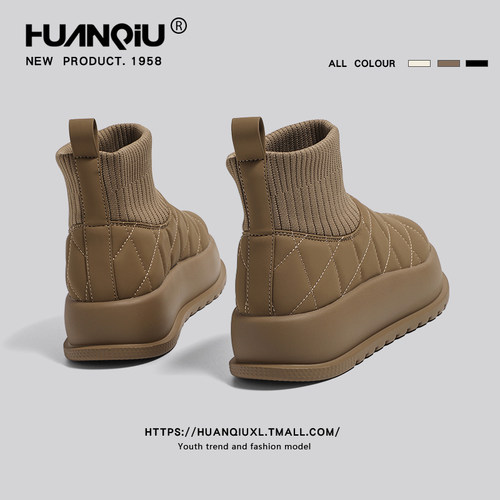 环球厚底棉鞋女冬季外穿新款