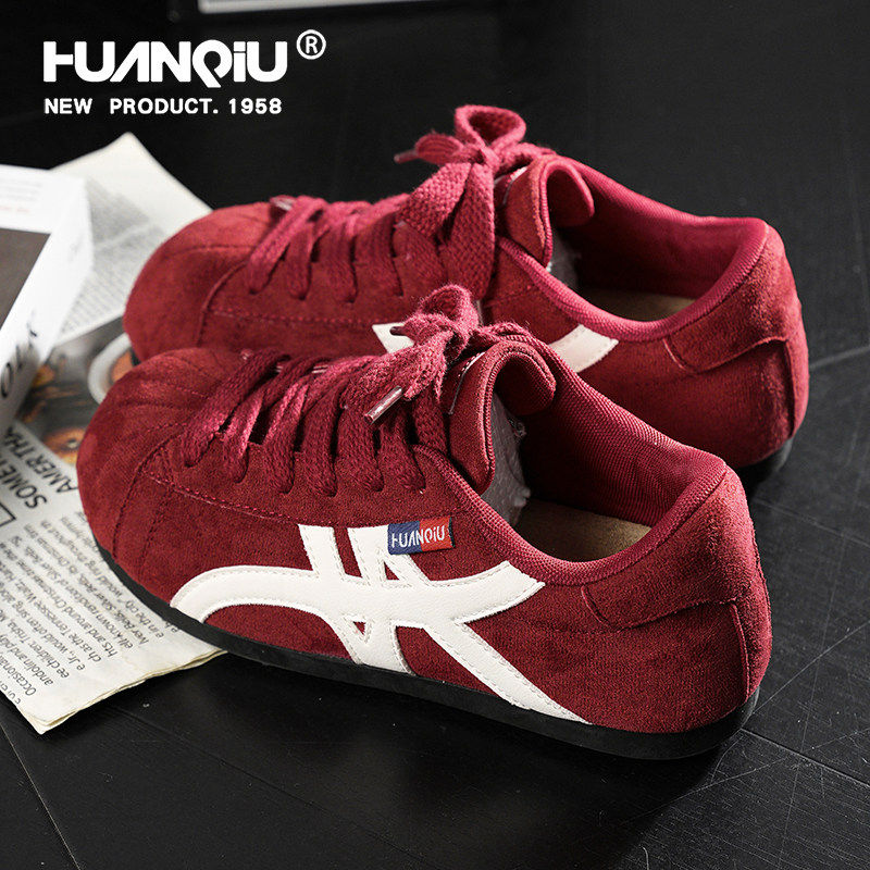 环球红色丑萌泡芙德训鞋女2026新款春季厚底大头鞋休闲运动阿甘鞋,女鞋,时尚休闲鞋,淘宝优惠券,粉丝福利购,淘宝优惠卷