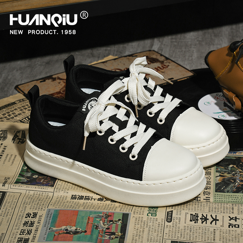 环球厚底板鞋男2025新款