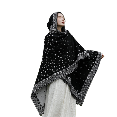 秋冬季披肩斗篷民族风加厚保暖