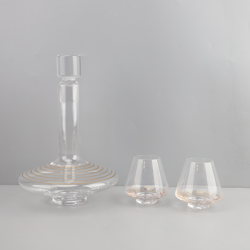 现代轻奢玻璃醒酒器样板间酒吧家居酒柜红酒家用套装酒具装饰摆件