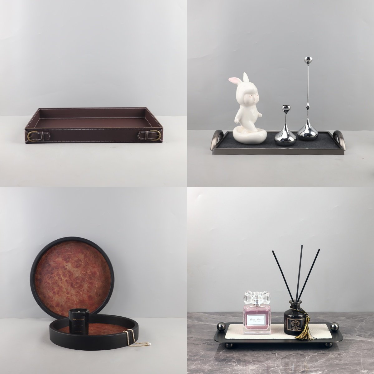 北欧极简高端金属皮革香薰托盘装饰摆件客厅卧室电视柜家居装饰品,家居饰品,香薰托盘,淘宝优惠券,粉丝福利购,淘宝优惠卷