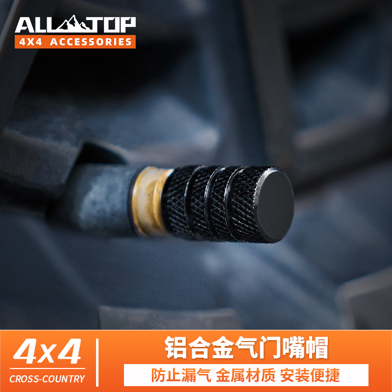 ALLTOP奥拓普汽车轮胎气门嘴帽气门嘴防尘盖帽铝合金通用气嘴盖