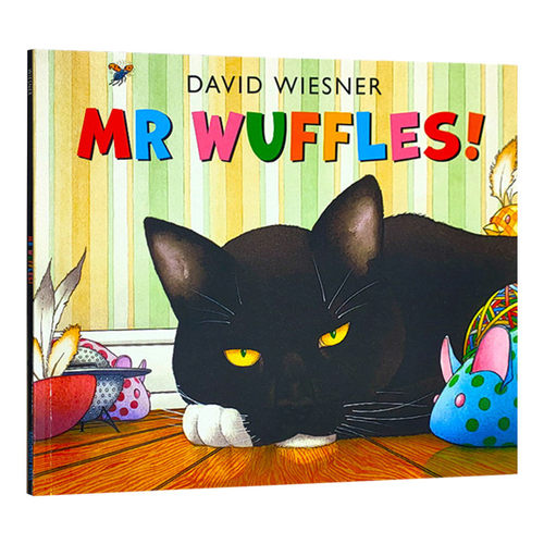 英文原版Mr Wuffles黑猫大战外星人 2014年凯迪克银奖绘本 幼儿启蒙阅读绘本图画书 平装 David Wiesner儿童全英语书