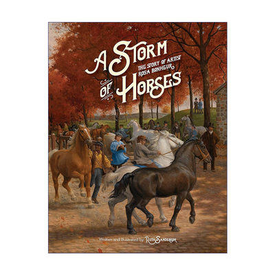 英文原版绘本 A Storm of Horses 马的故事 精装绘本 Ruth Sanderson 英文版 进口英语原版书籍