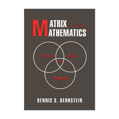 英文原版 Matrix Mathematics 矩阵数学 理论 事实和公式 第二版 Dennis S. Bernstein 英文版 进口英语原版书籍