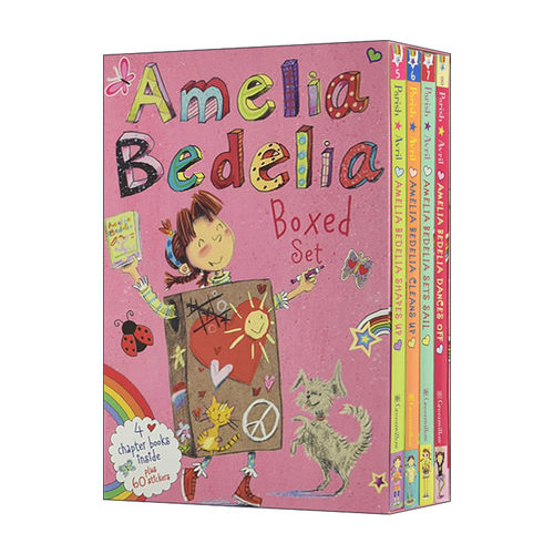 英文原版 Amelia Bedelia Chapter Book 4-Book Box Set #2 糊涂女佣  阿米莉亚章节书5-8册盒装 英文版 进口英语原版书籍