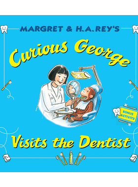 英文原版 Curious George Visits the Dentist 好奇猴乔治看牙医 儿童绘本 英文版 进口英语原版书籍
