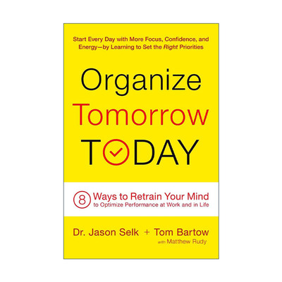英文原版 Organize Tomorrow Today 今天就把明天的事搞定 8大高效习惯力 帮你主宰时间与人生 英文版 进口英语原版书籍