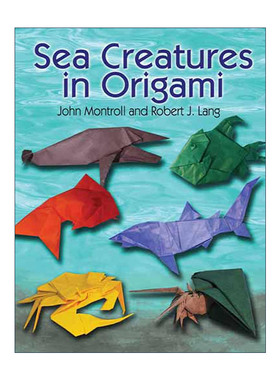 英文原版 Sea Creatures in Origami Dover Origami Papercraft 海洋生物折纸 鱼 John Montroll 英文版 进口英语原版书籍